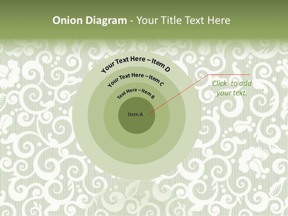 Scroll Foliage Decorative PowerPoint Template