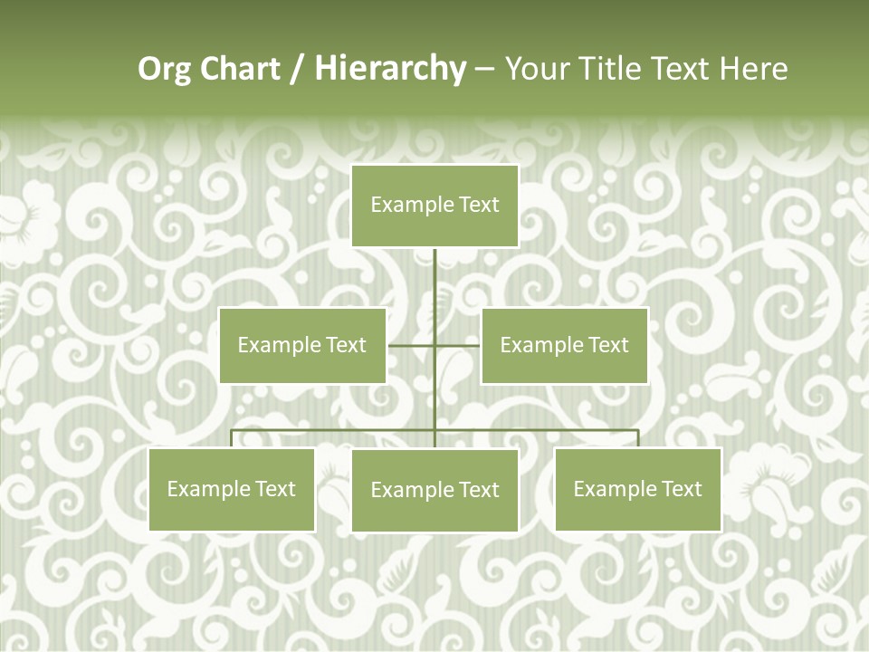 Scroll Foliage Decorative PowerPoint Template