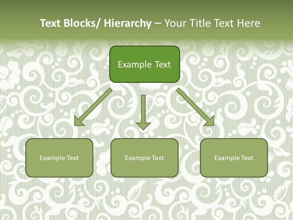 Scroll Foliage Decorative PowerPoint Template
