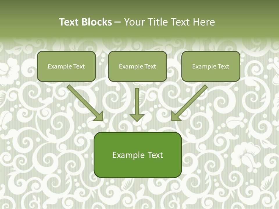 Scroll Foliage Decorative PowerPoint Template