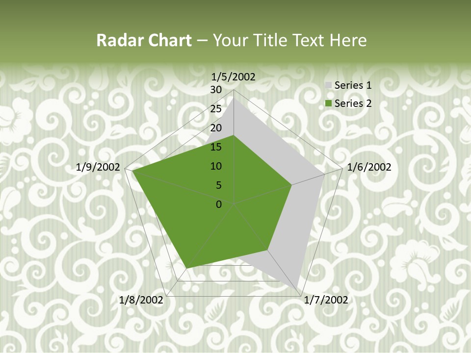 Scroll Foliage Decorative PowerPoint Template