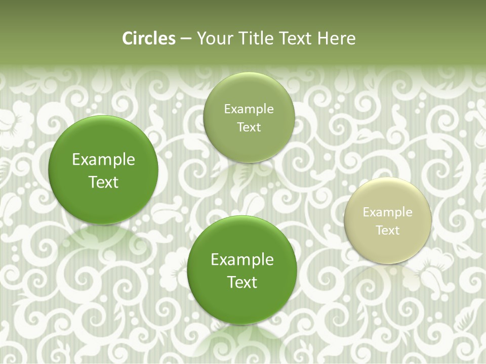 Scroll Foliage Decorative PowerPoint Template