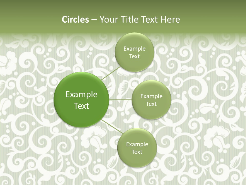 Scroll Foliage Decorative PowerPoint Template