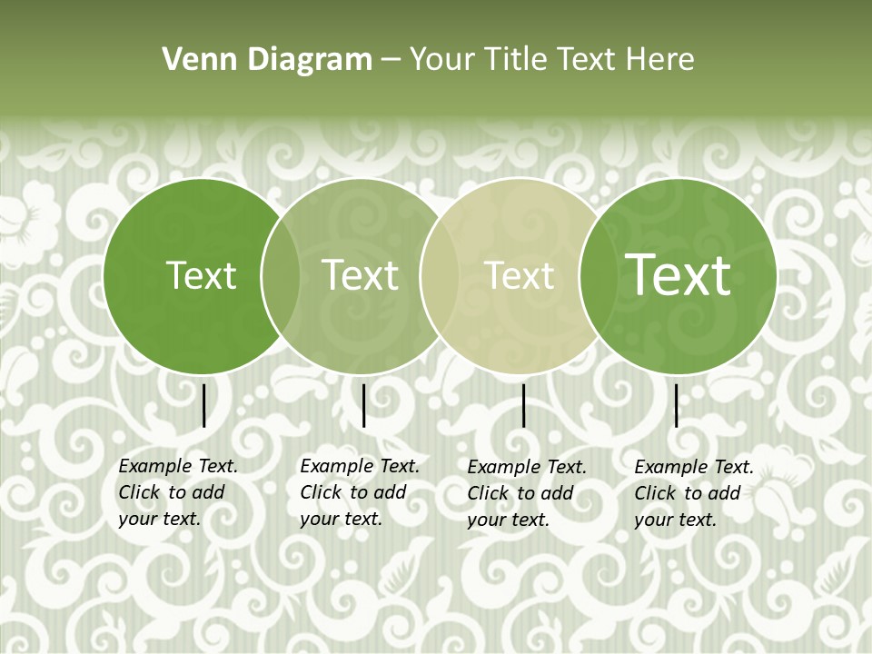 Scroll Foliage Decorative PowerPoint Template