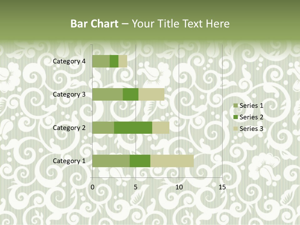 Scroll Foliage Decorative PowerPoint Template
