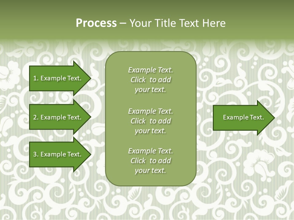Scroll Foliage Decorative PowerPoint Template