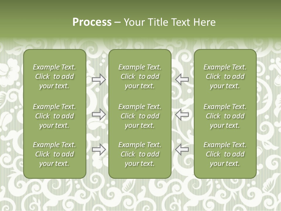 Scroll Foliage Decorative PowerPoint Template