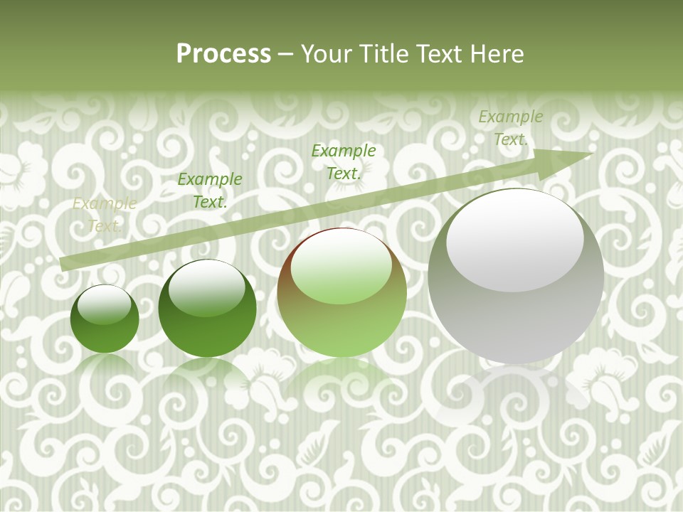 Scroll Foliage Decorative PowerPoint Template