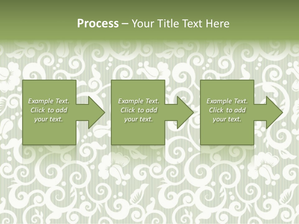 Scroll Foliage Decorative PowerPoint Template