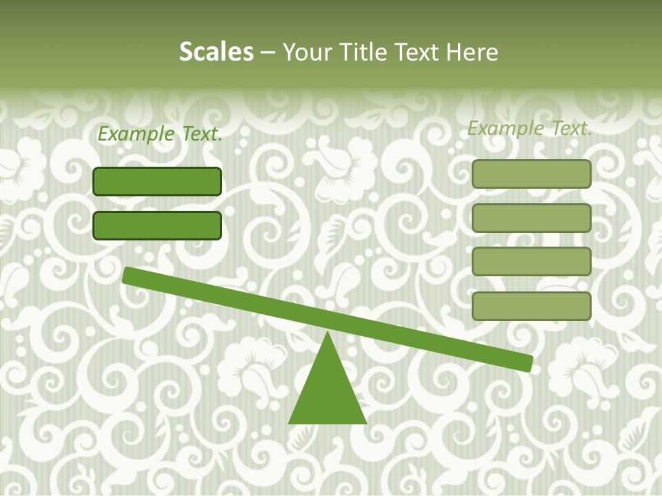 Scroll Foliage Decorative PowerPoint Template