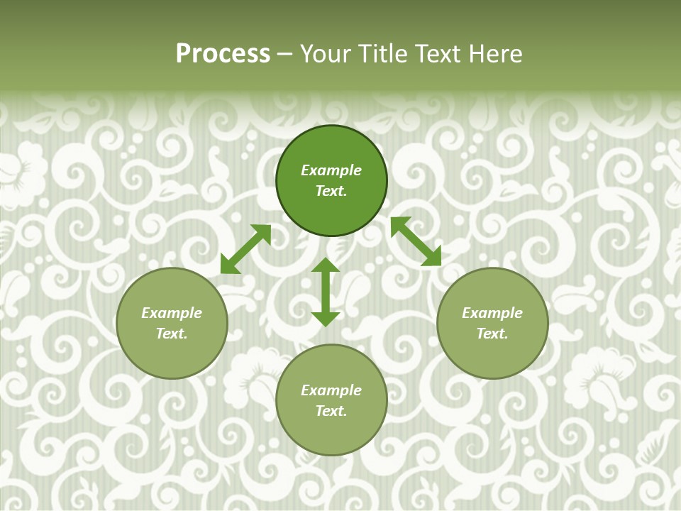 Scroll Foliage Decorative PowerPoint Template