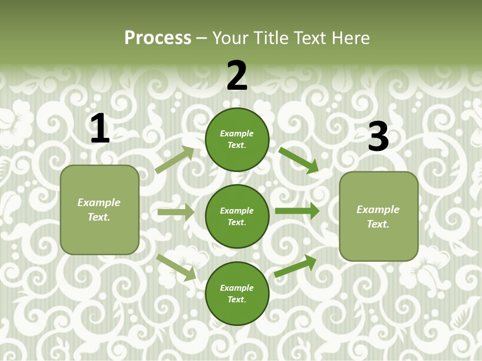 Scroll Foliage Decorative PowerPoint Template
