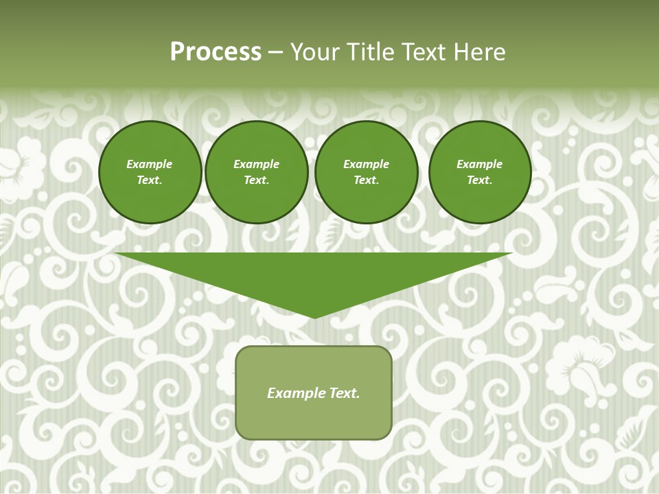 Scroll Foliage Decorative PowerPoint Template