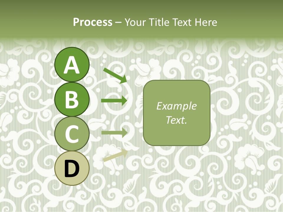 Scroll Foliage Decorative PowerPoint Template