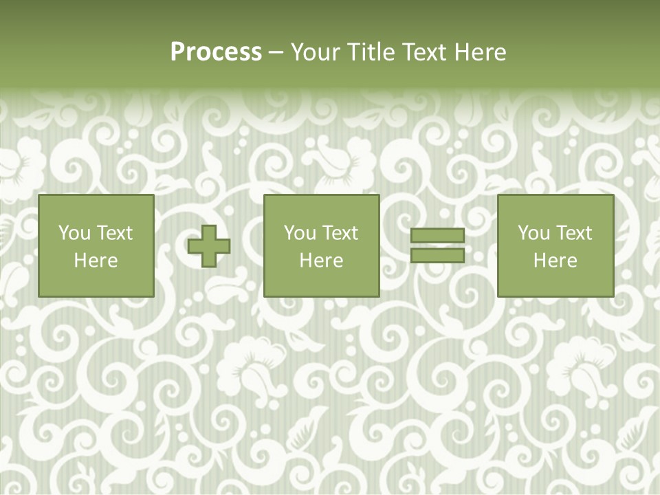 Scroll Foliage Decorative PowerPoint Template