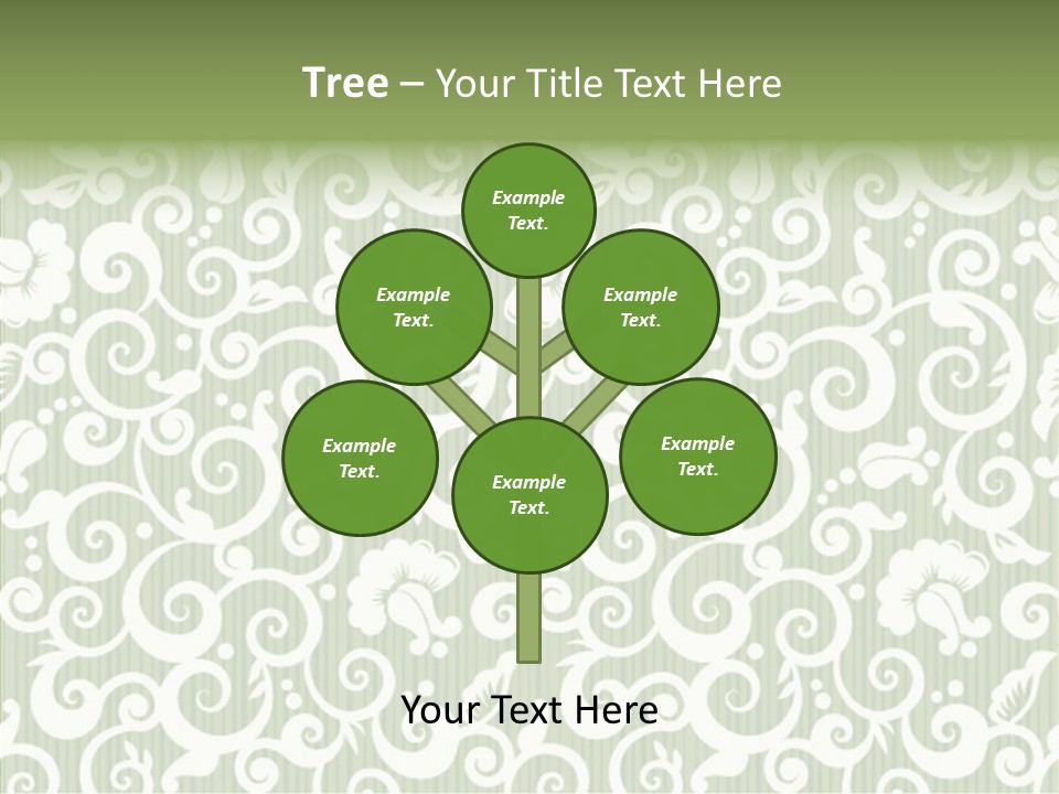 Scroll Foliage Decorative PowerPoint Template