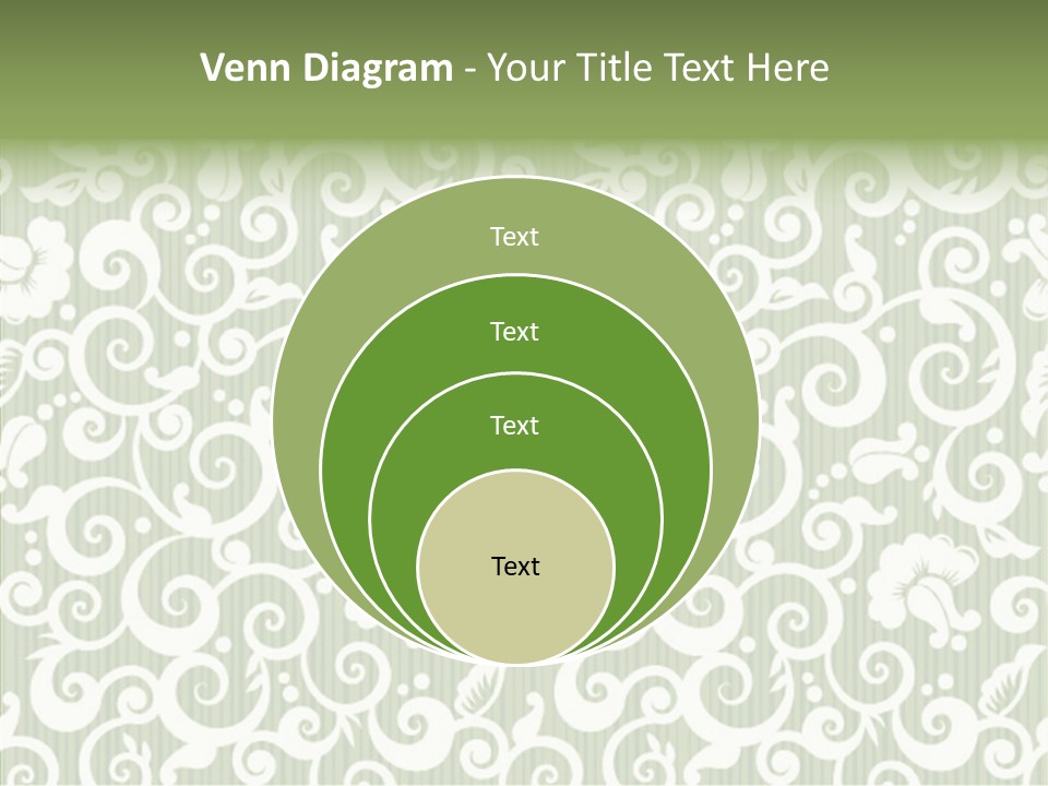 Scroll Foliage Decorative PowerPoint Template