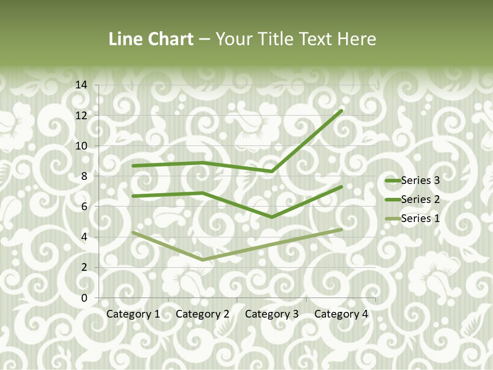 Scroll Foliage Decorative PowerPoint Template