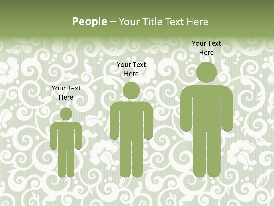 Scroll Foliage Decorative PowerPoint Template