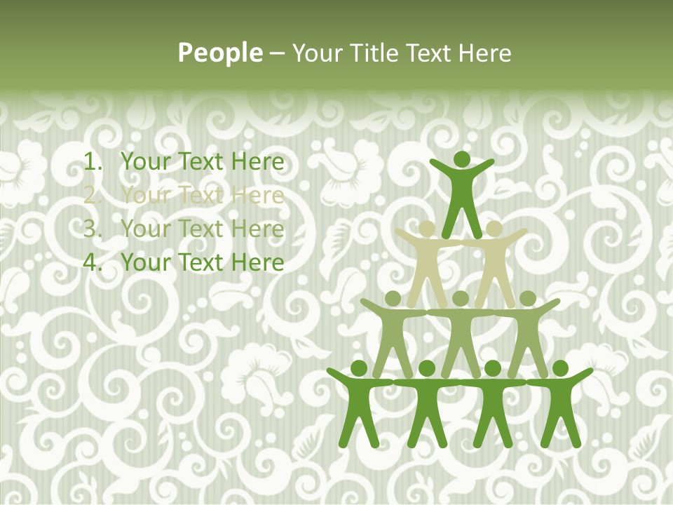 Scroll Foliage Decorative PowerPoint Template