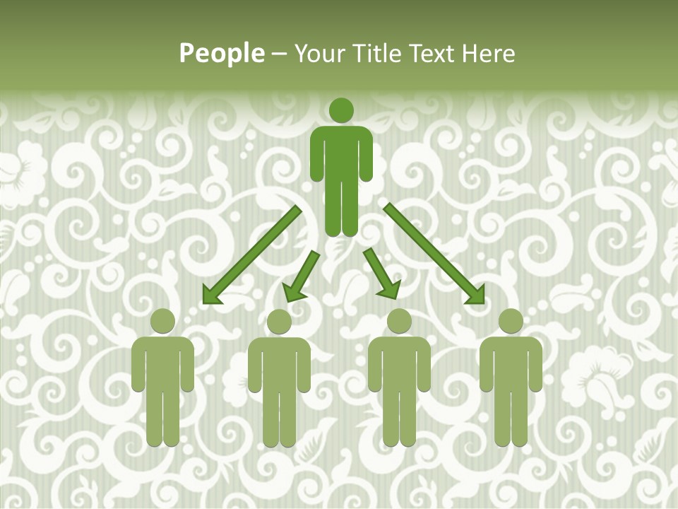 Scroll Foliage Decorative PowerPoint Template