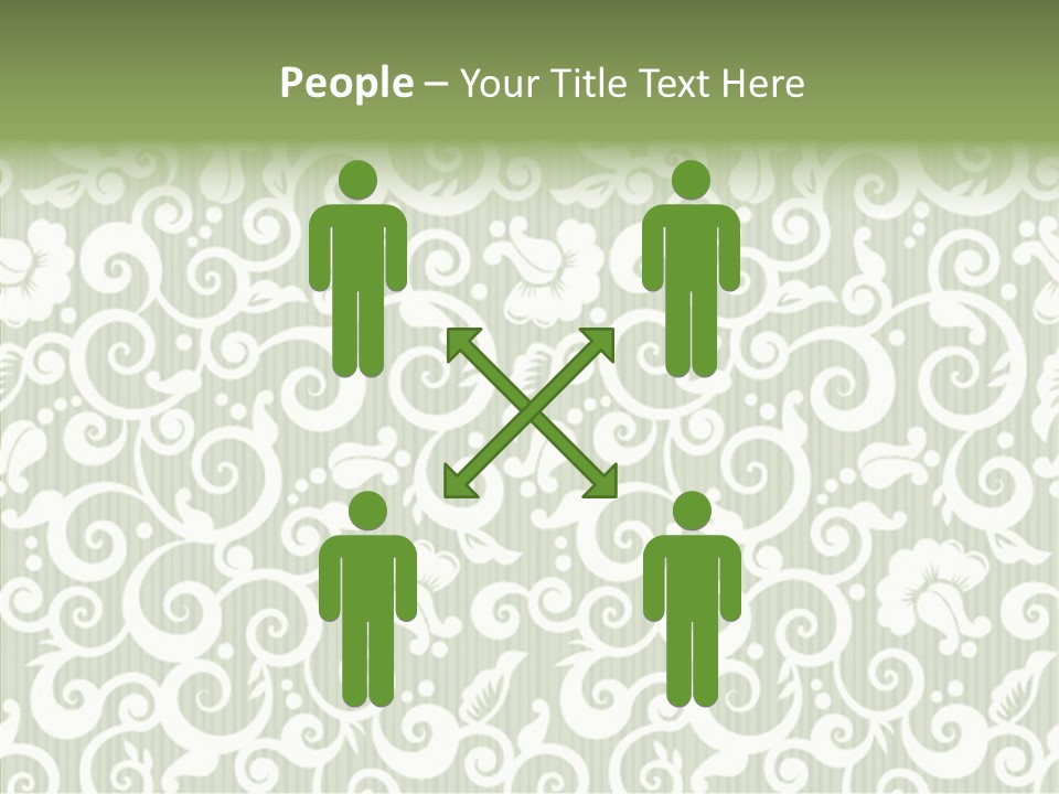 Scroll Foliage Decorative PowerPoint Template