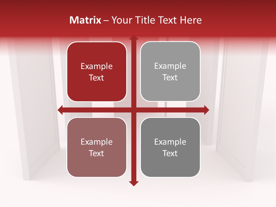 Red Door Winning PowerPoint Template