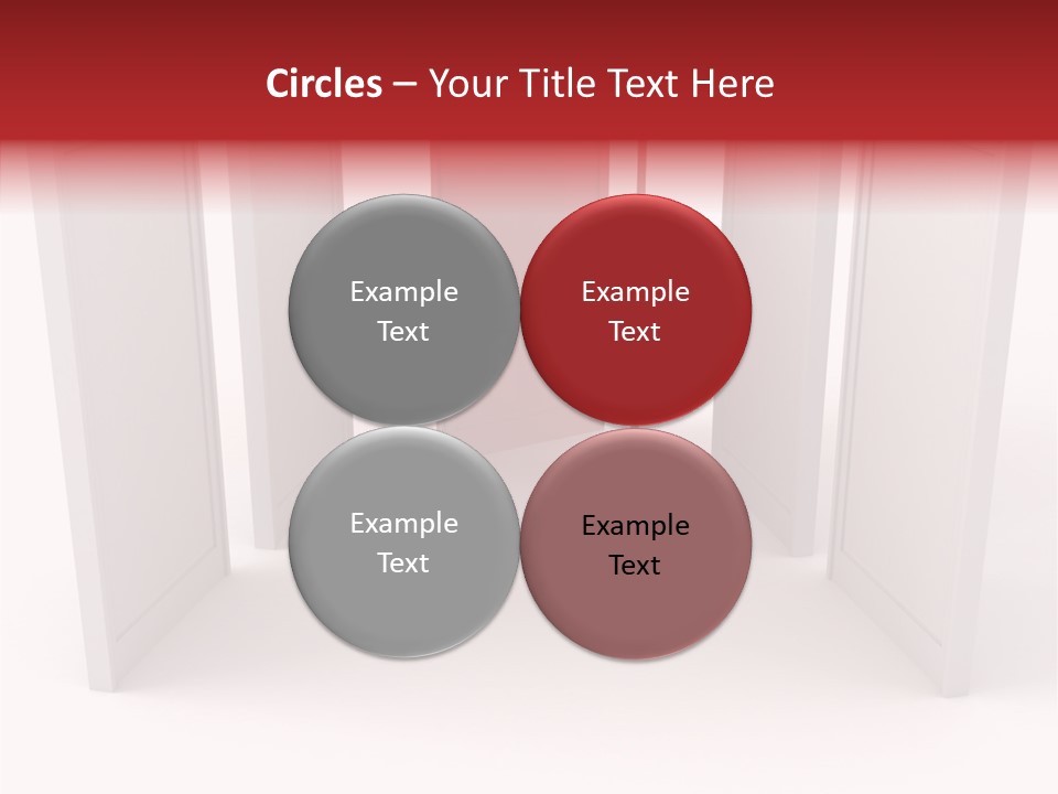 Red Door Winning PowerPoint Template