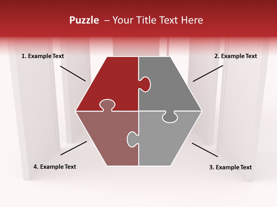 Red Door Winning PowerPoint Template