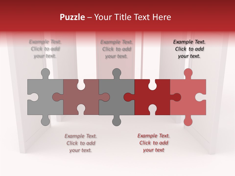 Red Door Winning PowerPoint Template