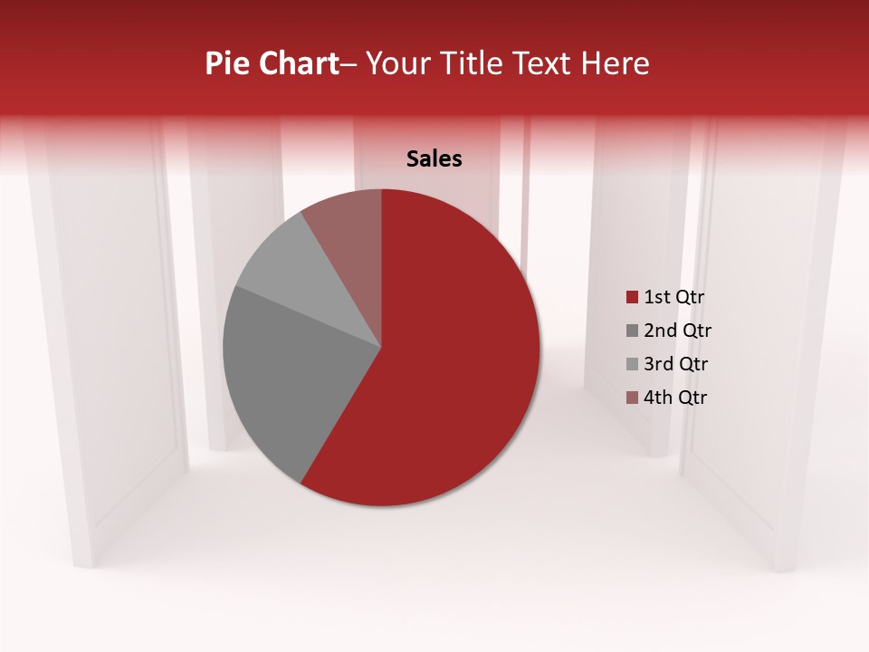 Red Door Winning PowerPoint Template
