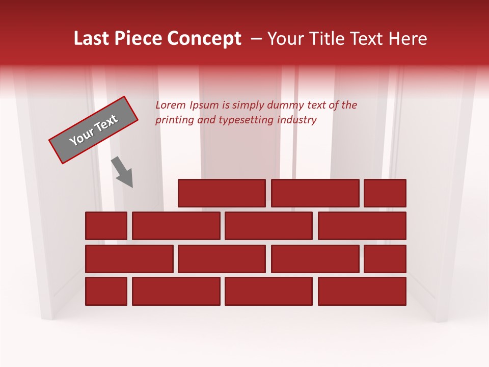 Red Door Winning PowerPoint Template