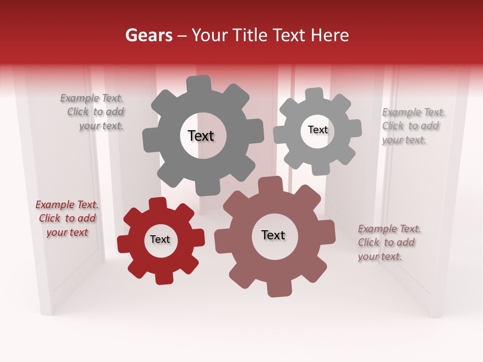 Red Door Winning PowerPoint Template