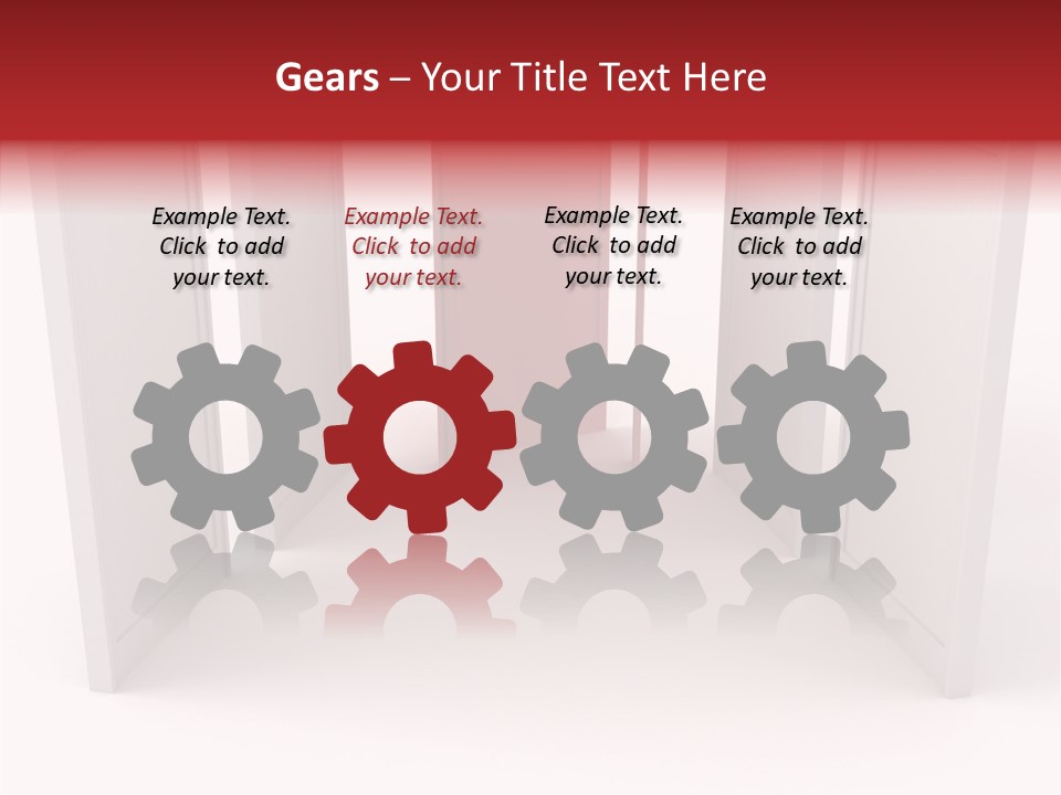 Red Door Winning PowerPoint Template