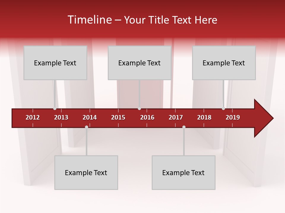 Red Door Winning PowerPoint Template
