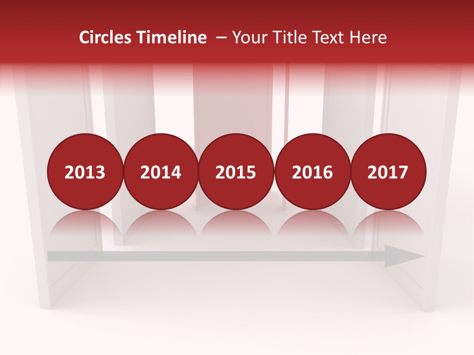 Red Door Winning PowerPoint Template