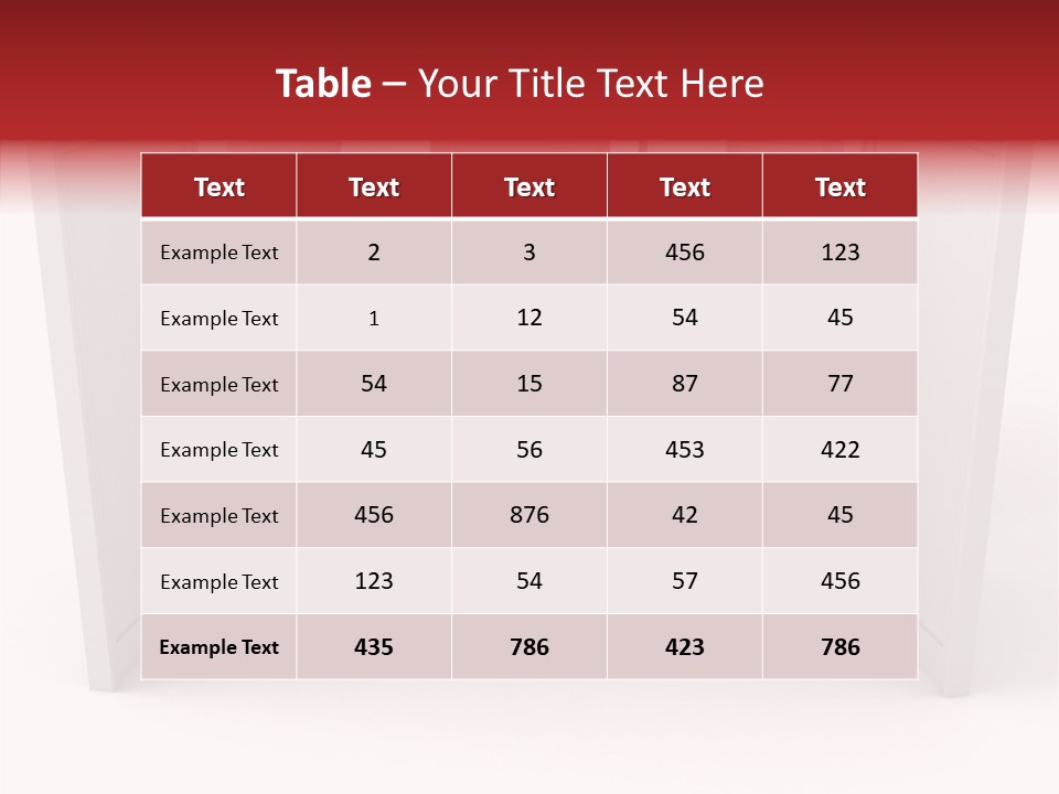 Red Door Winning PowerPoint Template