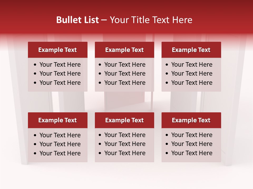 Red Door Winning PowerPoint Template