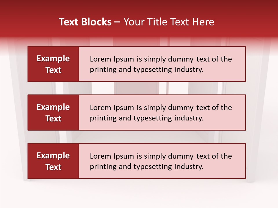 Red Door Winning PowerPoint Template