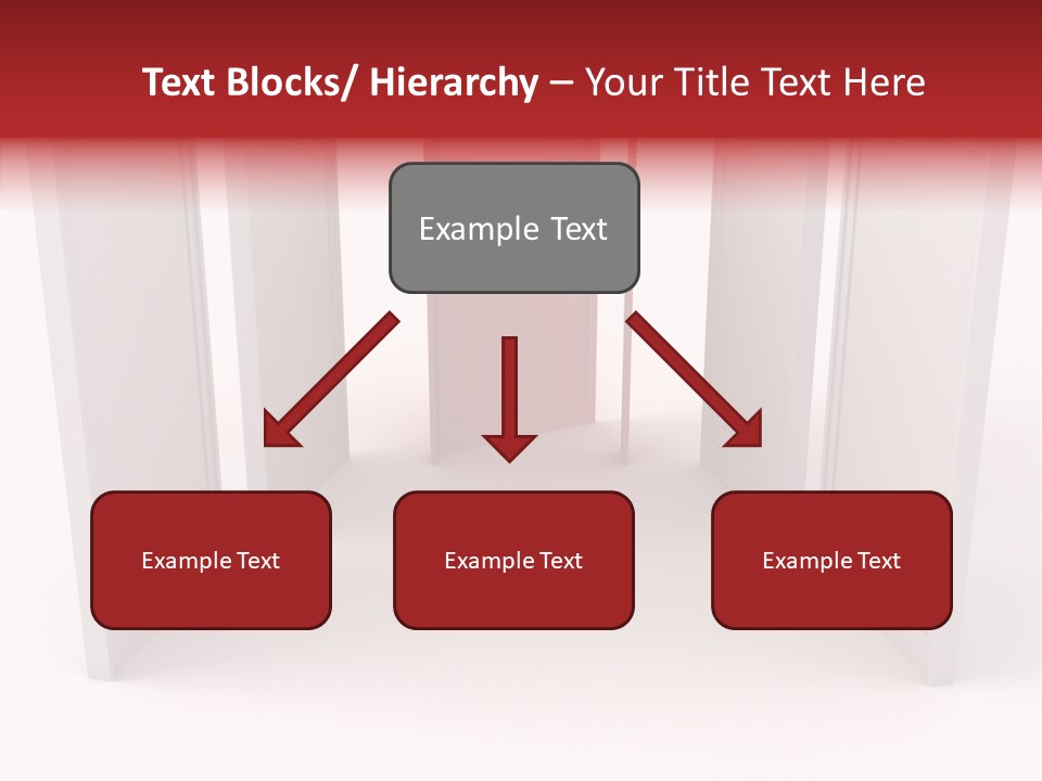 Red Door Winning PowerPoint Template