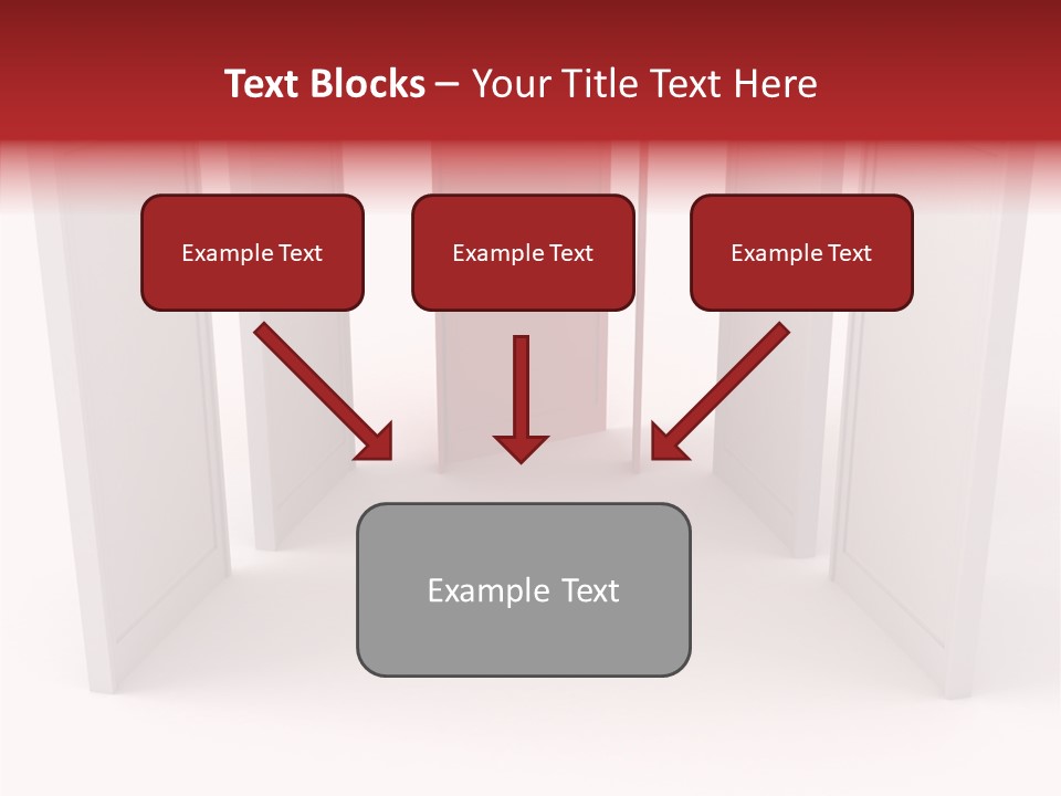 Red Door Winning PowerPoint Template
