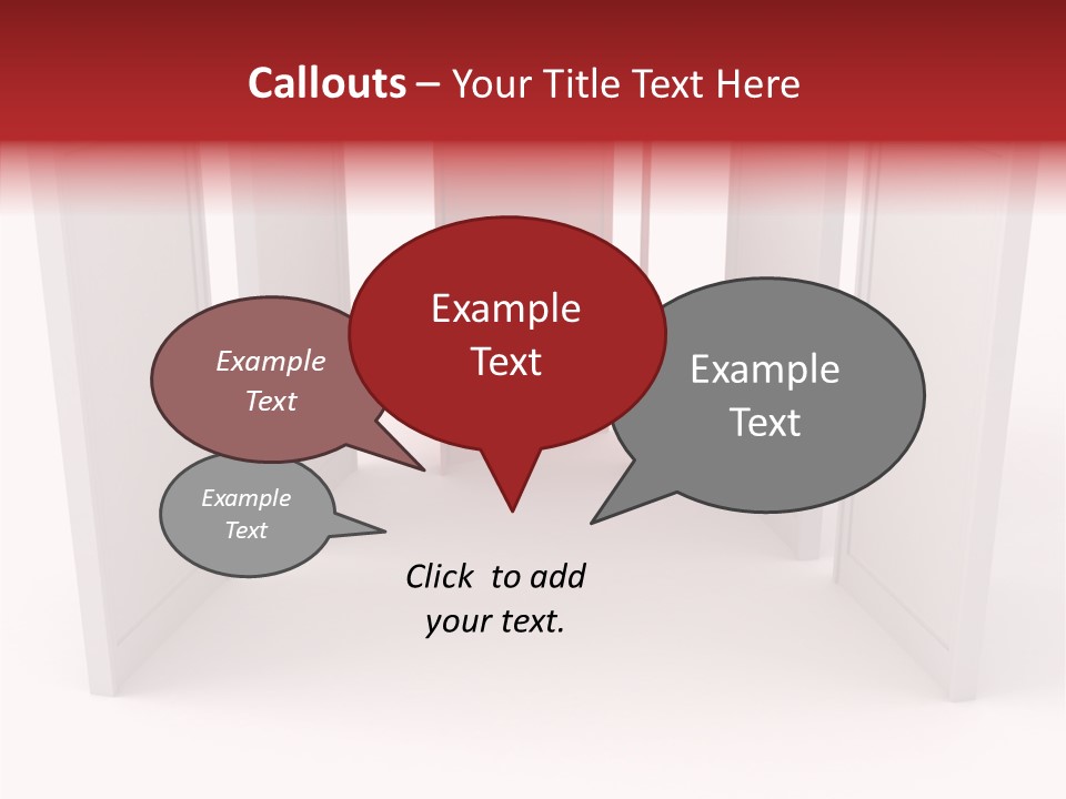 Red Door Winning PowerPoint Template
