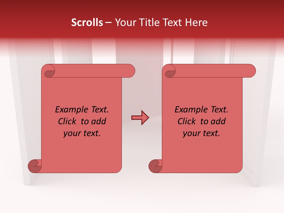 Red Door Winning PowerPoint Template