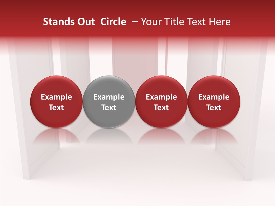 Red Door Winning PowerPoint Template