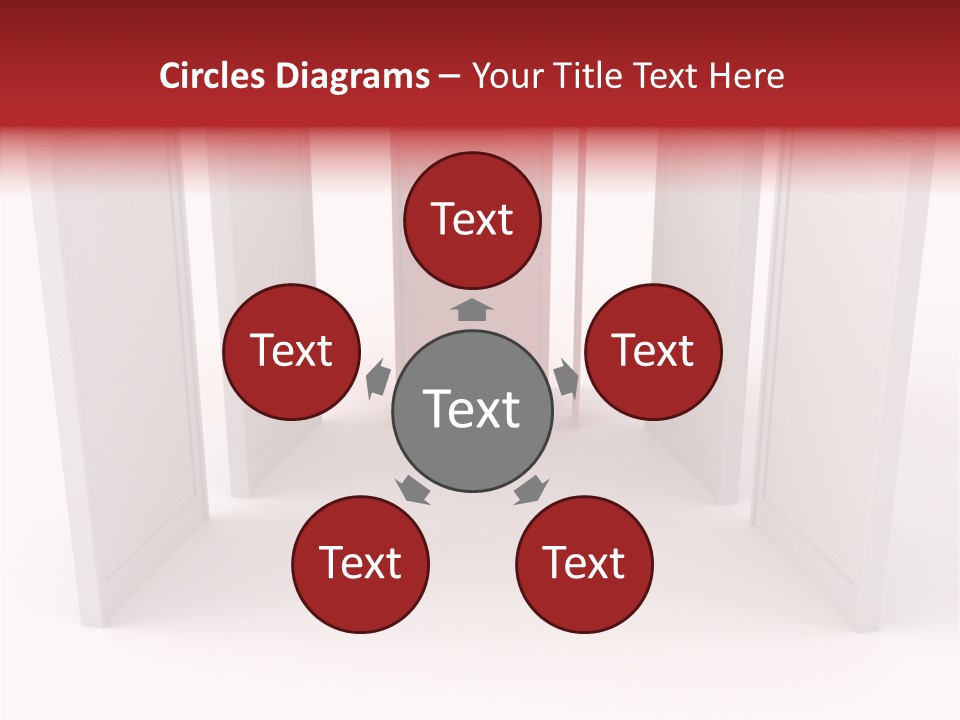 Red Door Winning PowerPoint Template