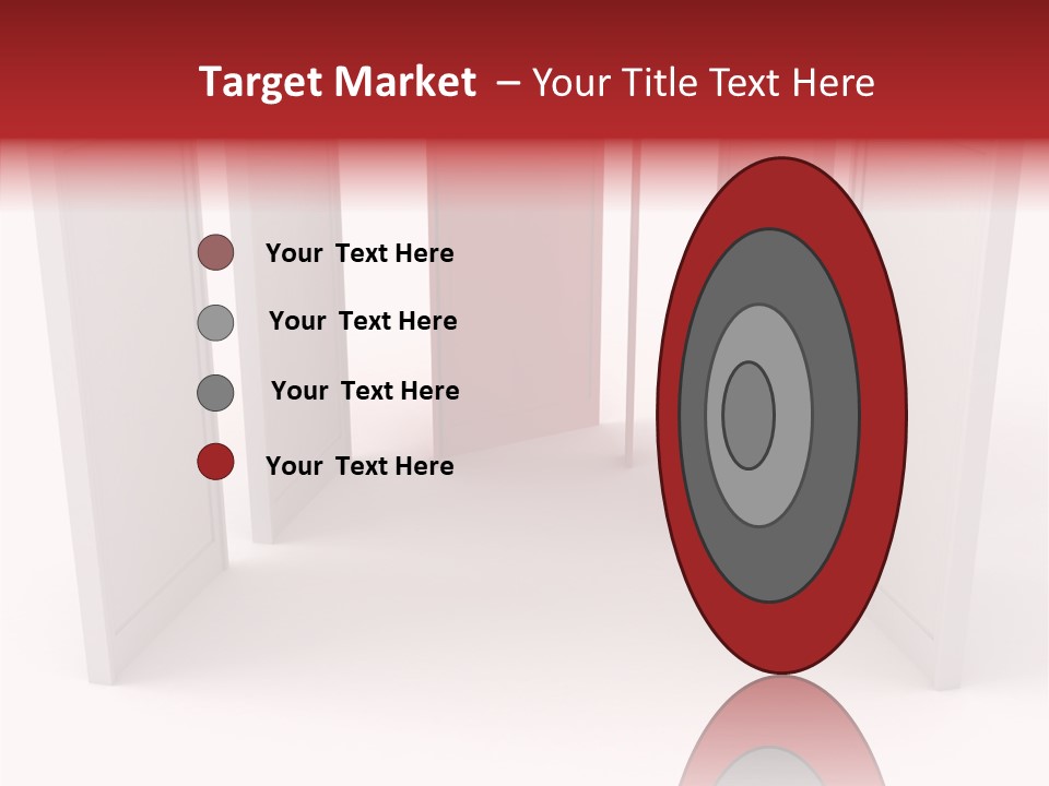 Red Door Winning PowerPoint Template