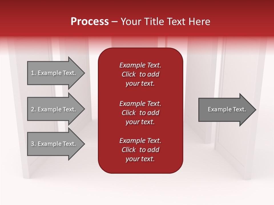 Red Door Winning PowerPoint Template