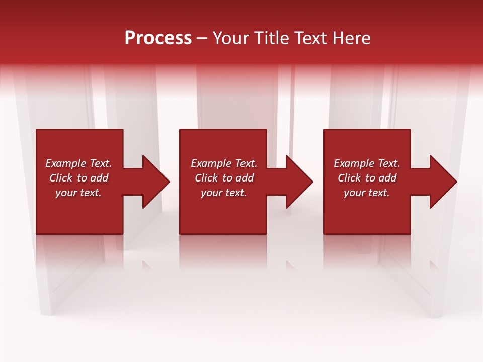 Red Door Winning PowerPoint Template