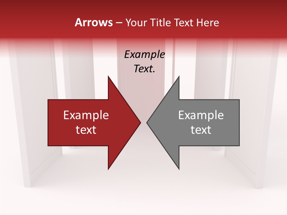 Red Door Winning PowerPoint Template