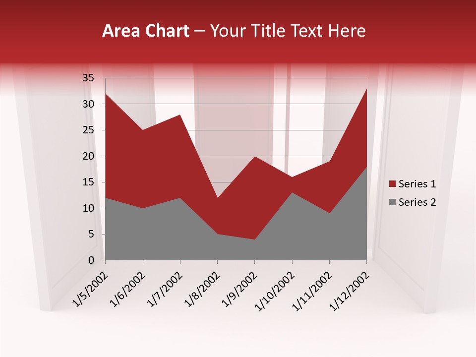 Red Door Winning PowerPoint Template